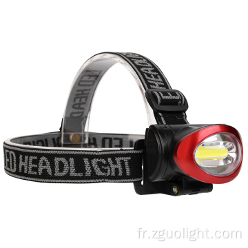 Vente en vente en gros de la lampe de tête ABS OUTOOR CAMPING NIGHT COB COB LED lampe